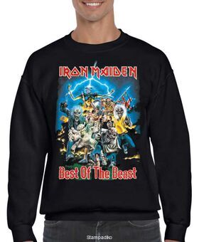 Μπλούζα Φούτερ με στάμπα Iron Maiden Best of the Beast