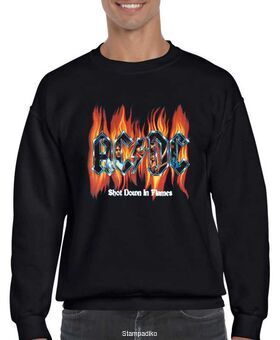 Μπλούζα Φούτερ με στάμπα AC/DC Shot Down in Flames
