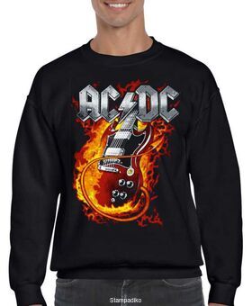 Μπλούζα Φούτερ με στάμπα AC/DC Men's Thunderstruck Guitar