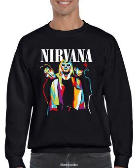 Μπλούζα Φούτερ με στάμπα Nirvana Band
