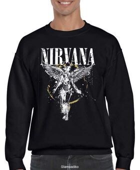 Μπλούζα Φούτερ με στάμπα Nirvana In Utero