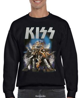 Μπλούζα Φούτερ με στάμπα Kiss Gene Simmons Concert Rock Band