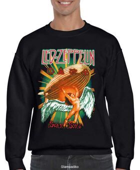 Μπλούζα Φούτερ με στάμπα Led Zeppelin Swan Song