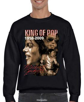 Μπλούζα Φούτερ με στάμπα Michael Jackson Kings of Pop 1958-2009