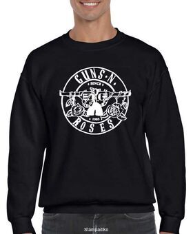 Μπλούζα Φούτερ με στάμπα Guns N' Roses Bullet white Logo