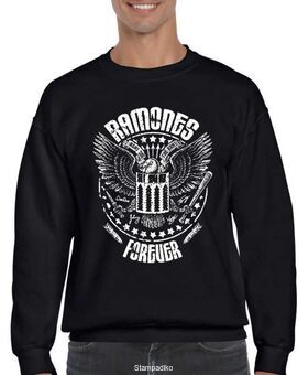 Μπλούζα Φούτερ με στάμπα Ramones Forever