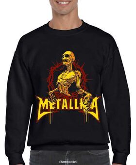 Μπλούζα Φούτερ με στάμπα Metallica Los mejores