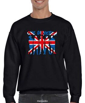 Μπλούζα Φούτερ με στάμπα British Flag One Direction Band Members