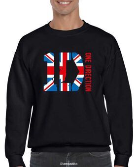 Μπλούζα Φούτερ με στάμπα British Flag One Direction