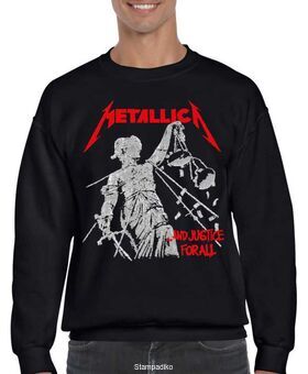 Μπλούζα Φούτερ με στάμπα Metallica And Justice for All