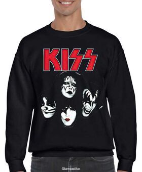 Μπλούζα Φούτερ με στάμπα Kiss The Band Four Faces