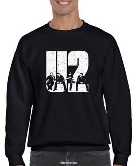 Μπλούζα Φούτερ με στάμπα Great Creative U2 Rock Band
