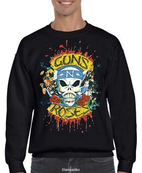 Μπλούζα Φούτερ με στάμπα Guns N' Roses Skull
