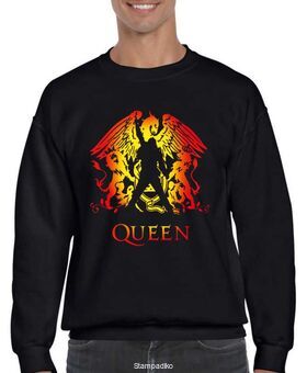 Μπλούζα Φούτερ με στάμπα Freddie Mercury Queen
