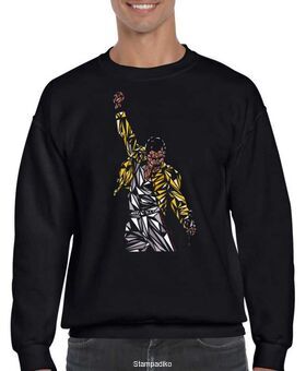 Μπλούζα Φούτερ με στάμπα Queen Freddie Mercury