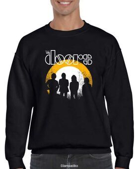 Μπλούζα Φούτερ με στάμπα The Doors Dusk Distressed Band Logo