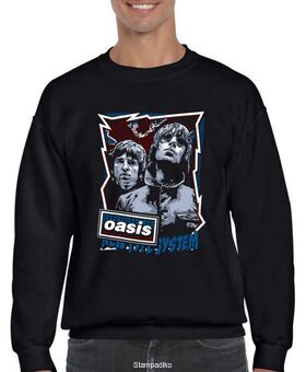 Μπλούζα Φούτερ με στάμπα Oasis Wonderwall New Type System