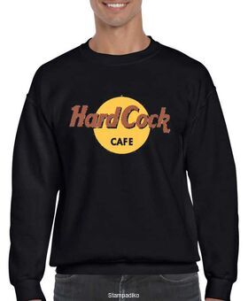 Μπλούζα Φούτερ με χιουμοριστική στάμπα Hard Cock Cafe
