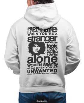 Μπλούζα Φούτερ με κουκούλα The Doors Band Hoodie, The Doors Collage Hooded Sweatshirt, Rock Merch