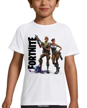 Παιδικό μπλουζάκι με στάμπα με στάμπα Fortnite Game Battle Royale