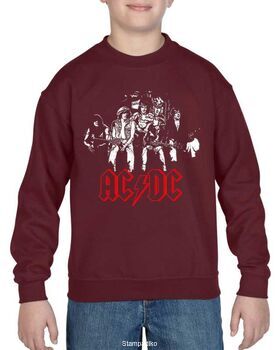 Παιδική μπλούζα φούτερ με στάμπα AC/DC Original Band Members