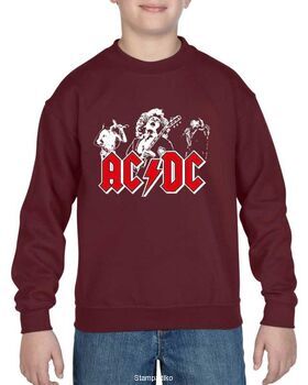 Παιδική μπλούζα φούτερ με στάμπα AC/DC Back In Black