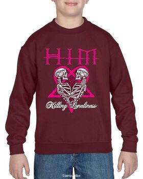 Παιδική μπλούζα φούτερ με στάμπα HIM Killing Loneliness