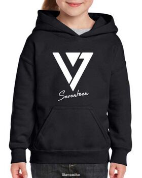 Φούτερ μπλούζα με κουκούλα με στάμπα Kpop Seventeen Hoodie