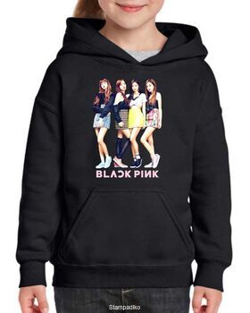 Φούτερ μπλούζα με κουκούλα με στάμπα Blackpink standing members