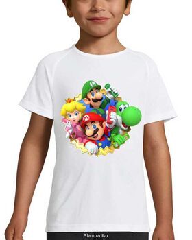 Μπλουζάκι με στάμπα Super Mario & Luigi Video Game