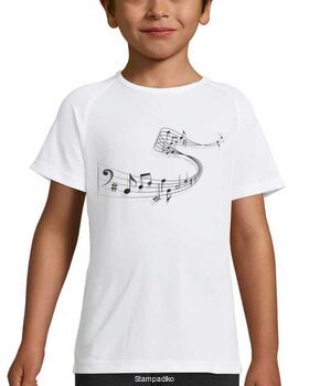 Μπλουζάκι με στάμπα Music notes t-shirt