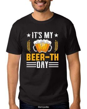 Aστείο μπλουζάκι με στάμπα It's My Beer-th Day T-Shirt