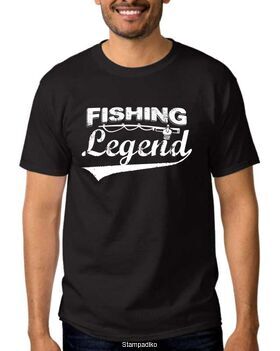 Μπλούζα με στάμπα ψαρέματος Fishing Legend T-Shirt