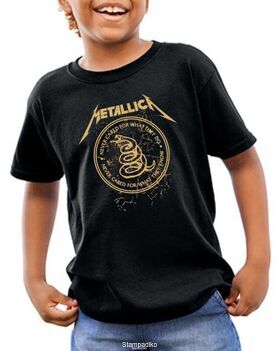 Παιδικό μπλουζάκι με στάμπα Metallica Never cared for what they do, never cared for what they know