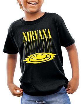 Παιδικό μπλουζάκι με στάμπα Nirvana Smiley Face