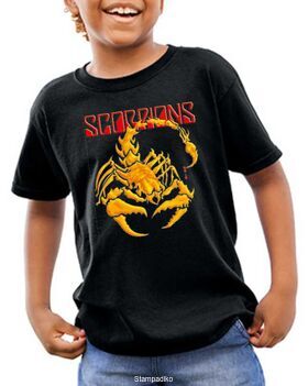 Παιδικό μπλουζάκι με στάμπα Scorpions Golden