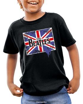 Παιδικό μπλουζάκι με στάμπα The Beatles British Flag