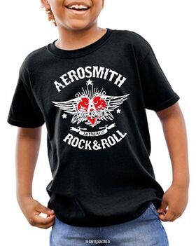 Παιδικό μπλουζάκι με στάμπα Aerosmith Authentic Rock & Roll