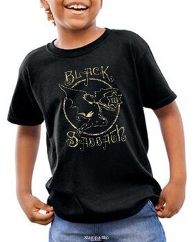 Παιδικό μπλουζάκι με στάμπα Gold Black Sabbath XLV Navy
