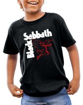 Παιδικό μπλουζάκι με στάμπα Black Sabbath Flying Devil Navy