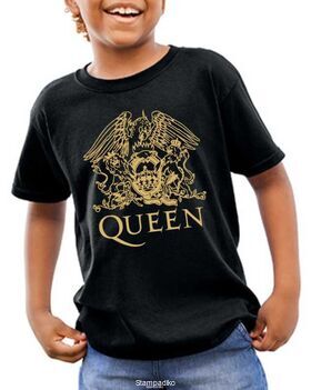 Παιδικό μπλουζάκι με στάμπα Queen Golden Gradient Crest