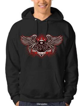 Μπλούζα Φούτερ με κουκούλα ΑC/DC We Salute You