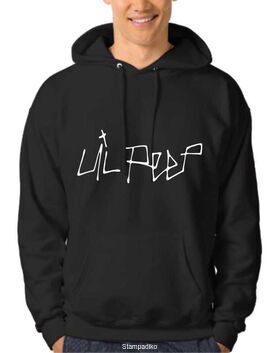 Μπλουζάκι φούτερ με στάμπα Hip-Hop Lil Peep