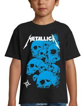 Παιδικό μπλουζάκι με στάμπα Metallica 10 Skulls