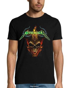 Μπλούζα με στάμπα Metallica T Shirt new design Classic Rock Metal Band