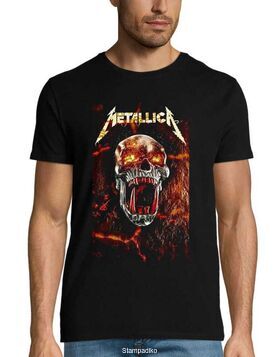 Heavy Metal μπλούζα με στάμπα Metallica Evil Skull