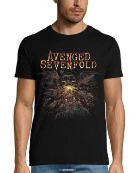 Heavy Metal μπλούζα με στάμπα Avenged Sevenfold Fire Breathing Deathbat