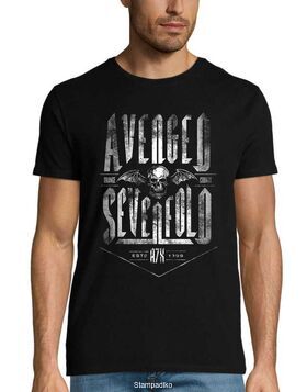 Heavy Metal μπλούζα με στάμπα Avenged Sevenfold  Est A7X 1999
