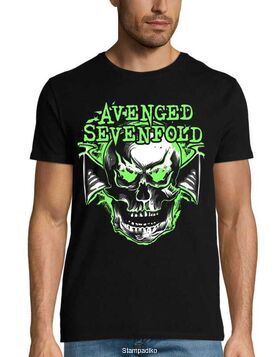 Heavy Metal μπλούζα με στάμπα Avenged Sevenfold  Skull