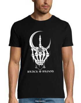 Heavy Metal μπλούζα με στάμπα Black Blood Metal Band